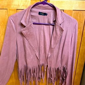 4/20$💚Fringe - Mauve -Light Jacket